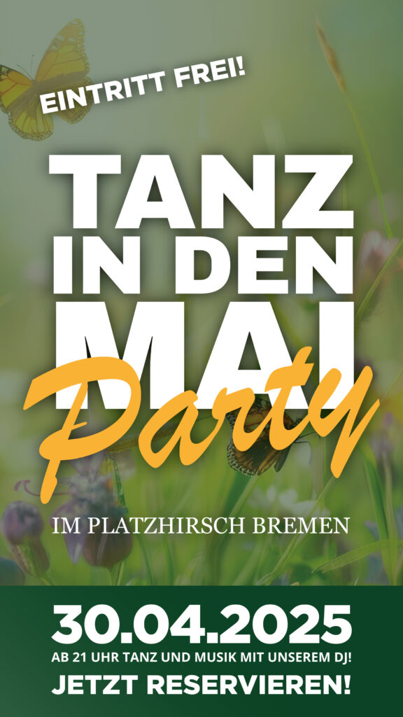 Tanz in den Mai Party Plakat