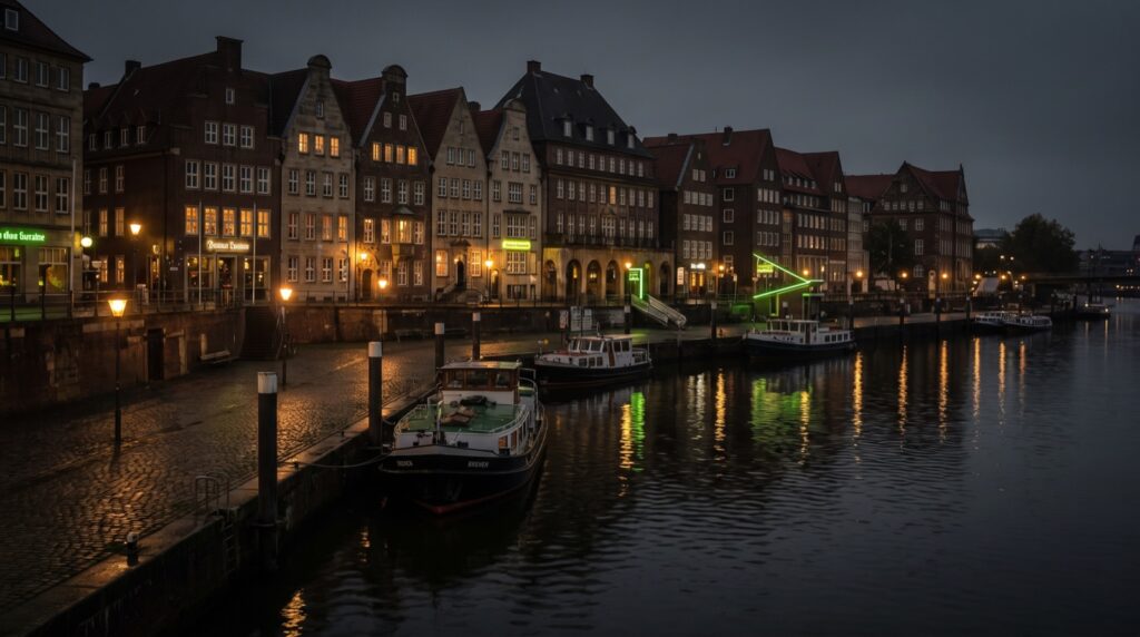 Bremer Schnoorviertel am Abend